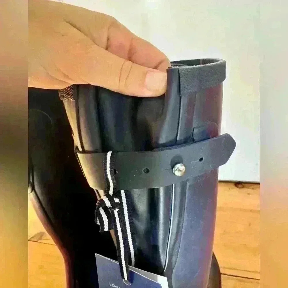 Joules welly women’s tall rain boots NWT dark purple US size 6 - Picture 12 of 12